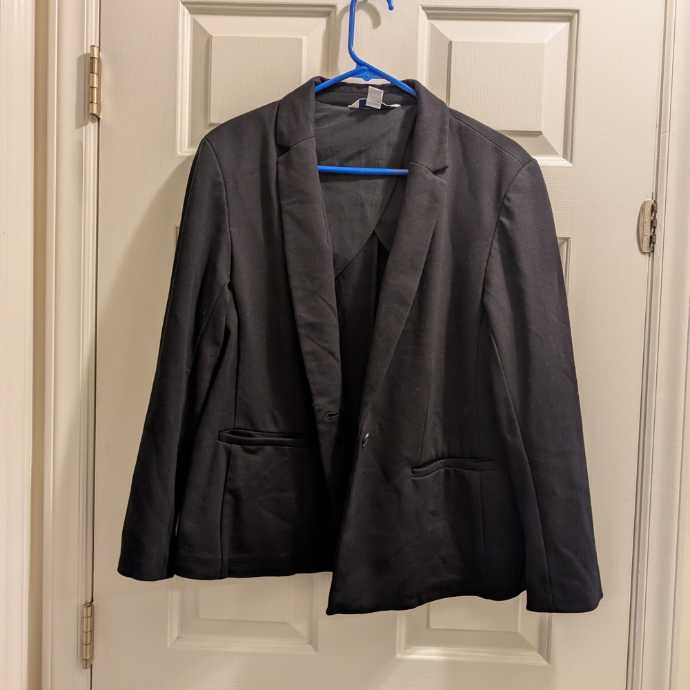 Old Navy Classic Blazer Black Jack Women's Large
